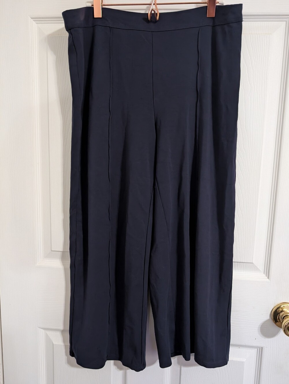 J. Jill Wearever Collection Womens Pants Blue Pull On Elastic Waist Size Medium